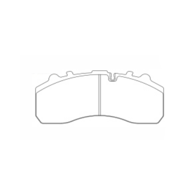 Pad Coscáin Trucaile 29087/29105/29106/29108/29109/29163/29179/29201/29202 le haghaidh BPW, DAF